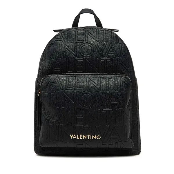 Rucsac femei Valentino Pansy negru cu logo 1951RUCSVBS8PG20N