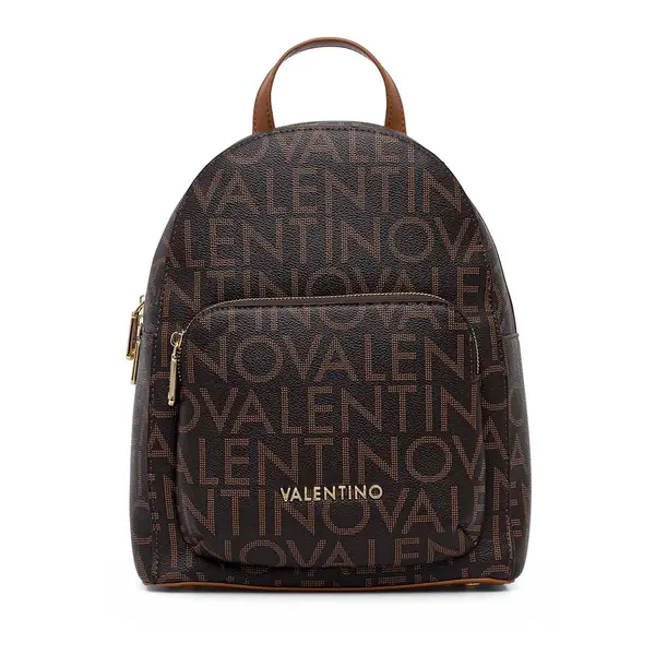 Rucsac femei Valentino Regina Re maro cu logo print 1951rucsvbs9is20m