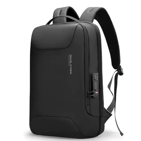 Rucsac/Ghiozdan Mark Ryden compatibil cu laptop 15.6 inch si tableta 11 inch, blocare TSA, sistem antifurt, capacitate 23L, port USB, full impermeabil, unisex, spatios, negru
