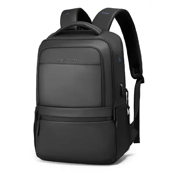 Rucsac/Ghiozdan Mark Ryden pentru laptop 15.6 inch, capacitate 21-28L, port USB, full impermeabil, sistem antifurt, unisex, spatios, calatorie sau servici, negru