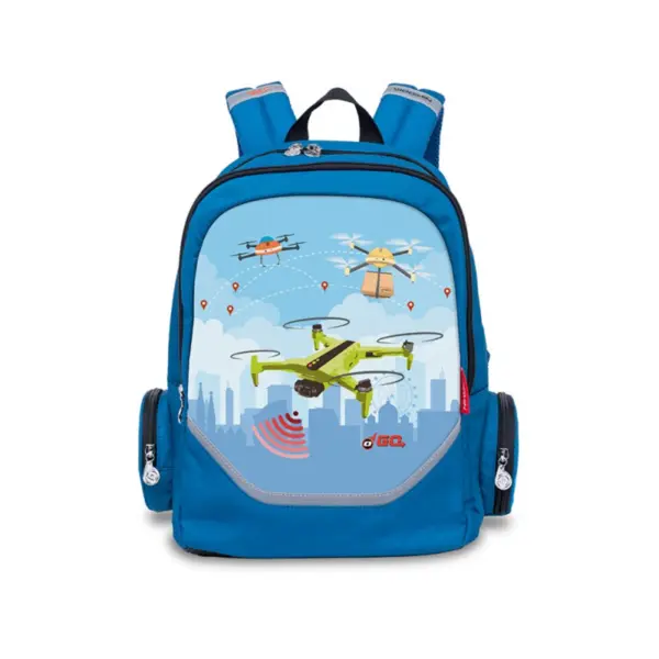 Rucsac gradinita roller, 38x29x17 cm, Go, Drones, Nikidom