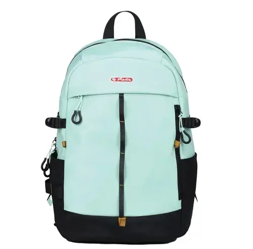 Rucsac Herlitz Modern Fit, dimensiune 31 x 16 x 44 cm, Negru/Verde