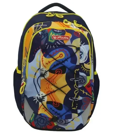 Rucsac Herlitz Strings Pro, dimensiune 43 x 29 x 22 cm, motiv Art