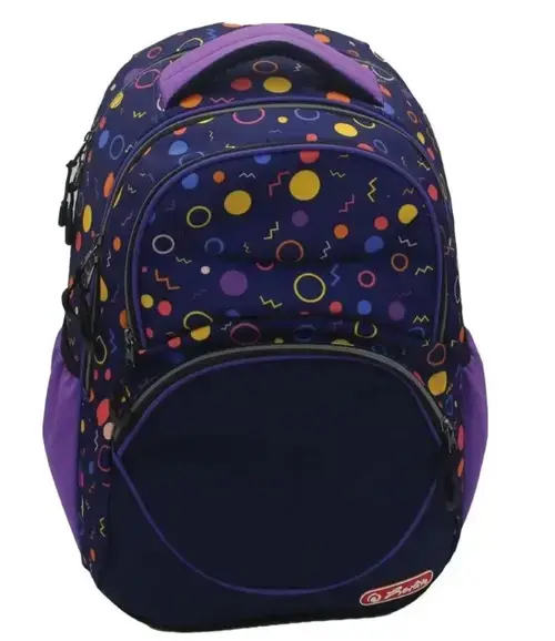 Rucsac Herlitz Zipper Cube, dimensiune 43 x 29 x 22 cm, motiv Patterns
