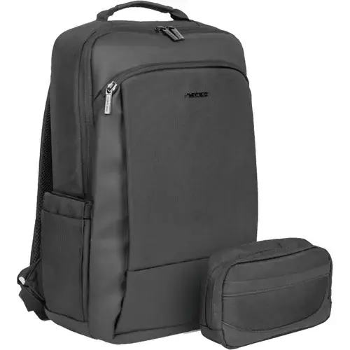 Rucsac laptop 15.6inch Natec Kudu Plus, Polyester, cu organizator, Negru