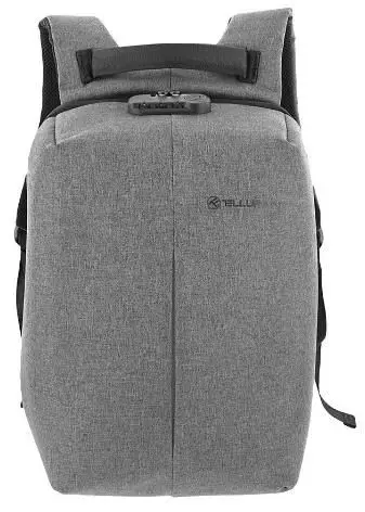 Rucsac Laptop Tellur TLL611232, 15.6inch, USB, antifurt v2 (Gri)