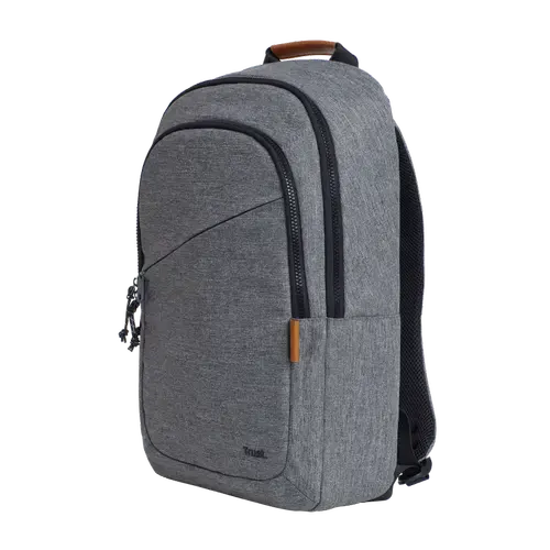 Rucsac laptop Trust Avana 16inch, material POM, RPET Polyester, RPET twill polyester, volum 20 L, Gri