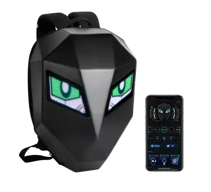 Rucsac modern pentru motociclisti ecran led personalizat rezistent la apa multiple moduri de afisare