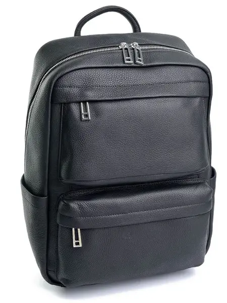 Rucsac pentru barbati, 23131, piele naturala, Negru