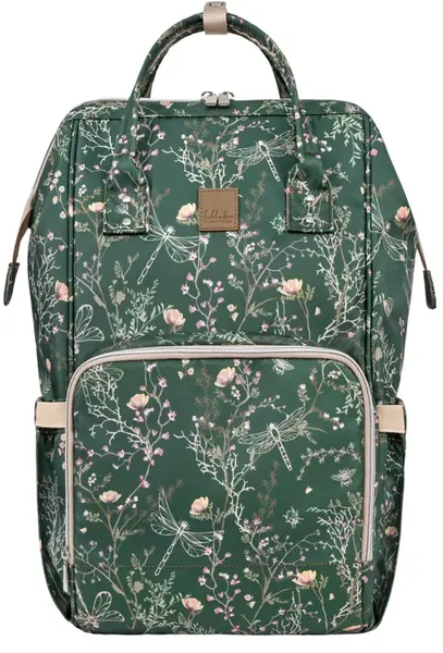 Rucsac pentru cărucior KikkaBoo Secret Garden - Siena Luxe, Deep Green