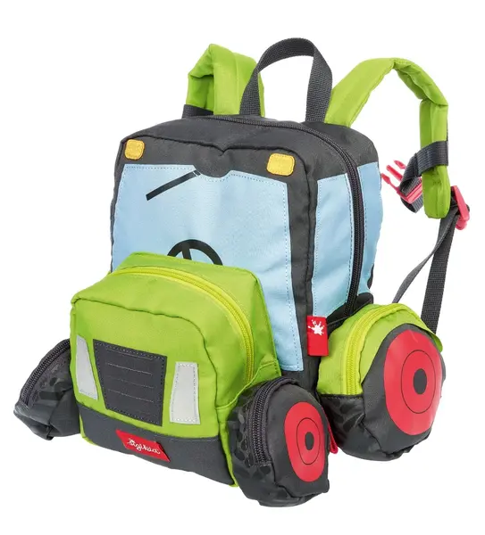 Rucsac pentru copii, Sigikid, Tractor cu roti si detalii 3D