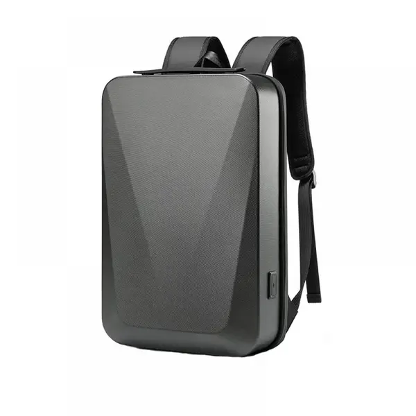 Rucsac pentru laptop 15.6 inch, MingLu, 20L, port USB, impermeabil, unisex, blocare TSA, carcasa tare, slim, negru