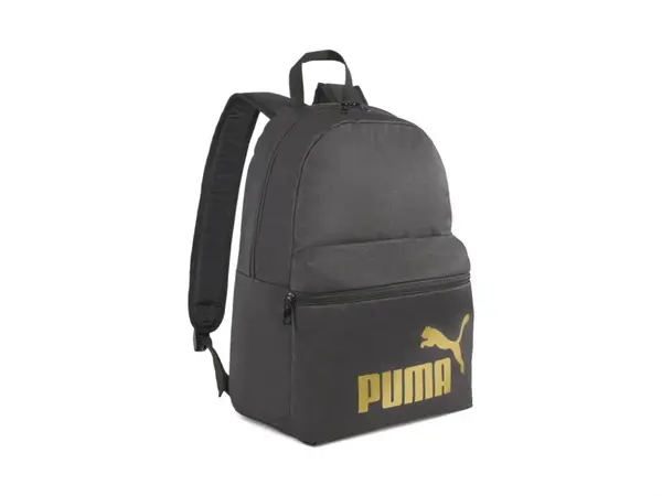 Rucsac Puma Phase negru-auriu pentru scoala,30x14x44 cm