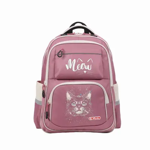 Rucsac scolar Herlitz Spark antigravitate, 45x30x13cm, motiv The Cat, 18L