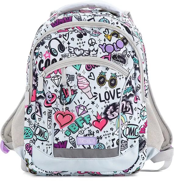 Rucsac școlar YOLO BFF - 2 in 1