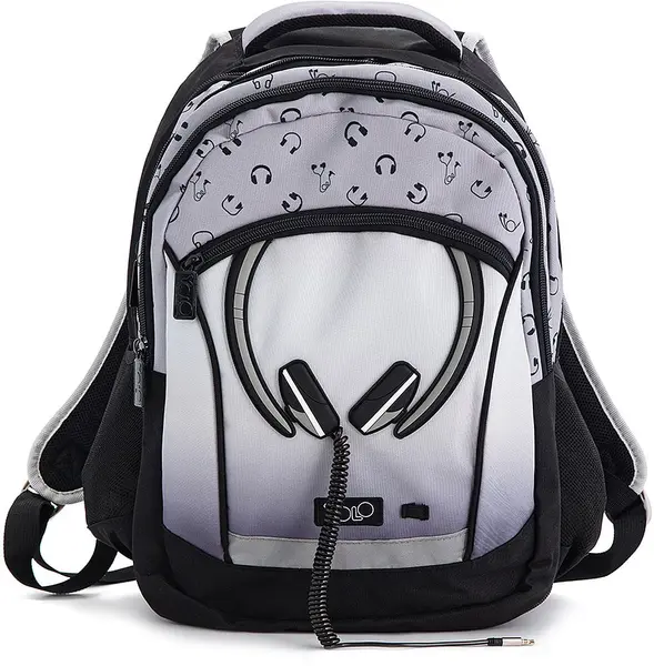 Rucsac școlar YOLO Earphones - 2 in 1