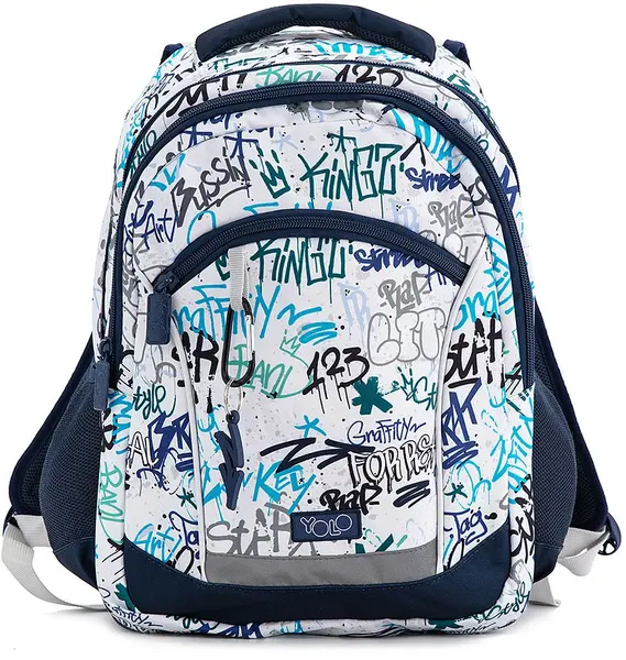 Rucsac școlar YOLO Grafiti - 2 in 1