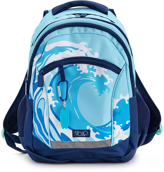 Rucsac școlar YOLO - Wave, 2 in 1
