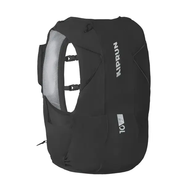 Rucsac trail alergare unisex + rezervor de apă 1L inclus - KIPRUN 900 10L NEGRU