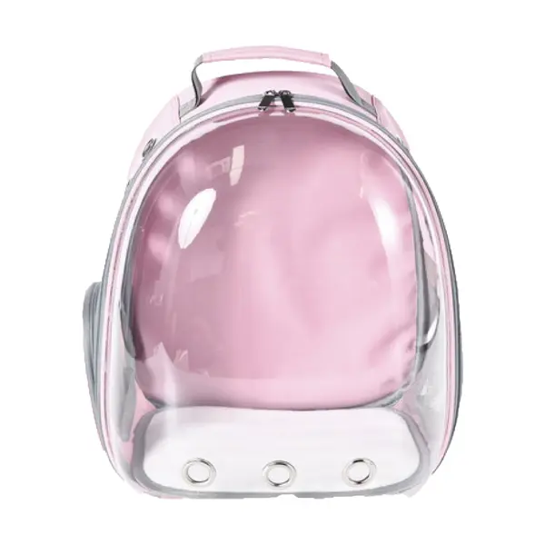 Rucsac Transport 4DOG DELUXE Transparent Roz