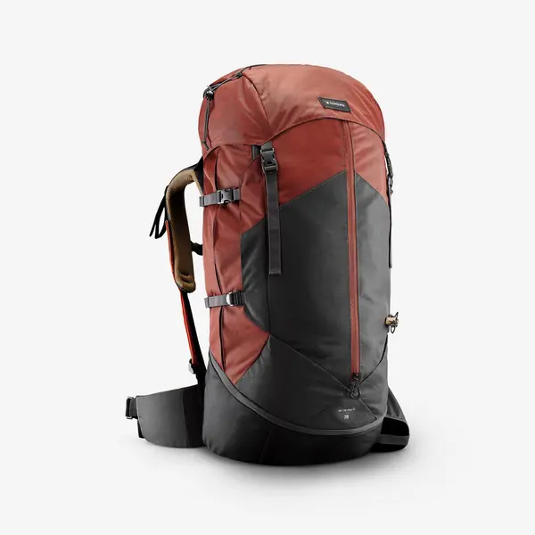 Rucsac Trekking cu husă ploaie MT100 Easyfit 70L Bărbați