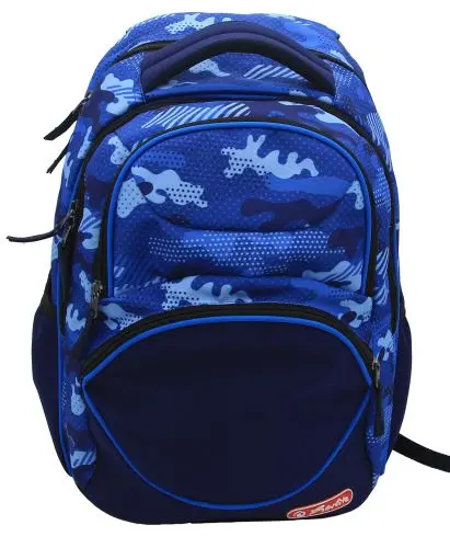 Rucsac Zipper Cube, 43x29x22 cm, Blue Army, Herlitz