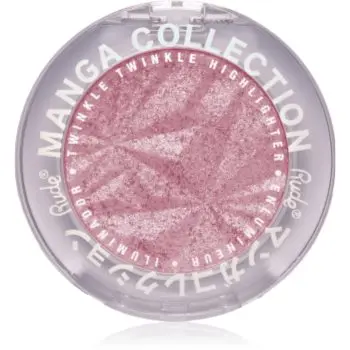 Rude Cosmetics Manga Collection Twinkle Twinkle Highlighter Pudra compacta ce ofera luminozitate