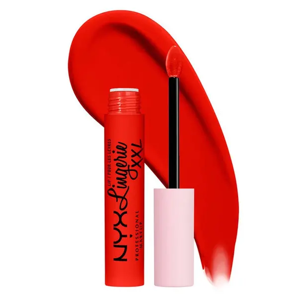 Ruj lichid mat NYX Professional Makeup Lip Lingerie XXL On Fuego