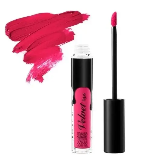 Ruj lichid mat rezistent Velvet Matte Lipstick Cinecitta 04 Pink Berry