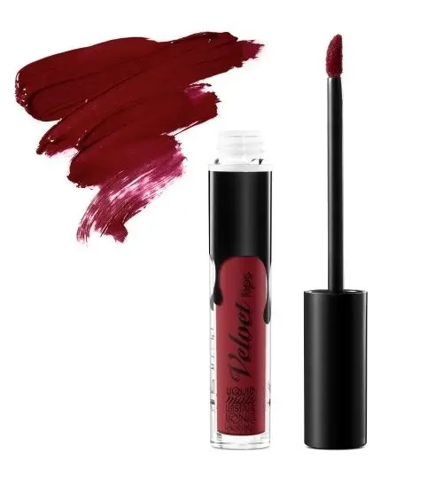 Ruj lichid mat rezistent Velvet Matte Lipstick Cinecitta 09 Deep Red