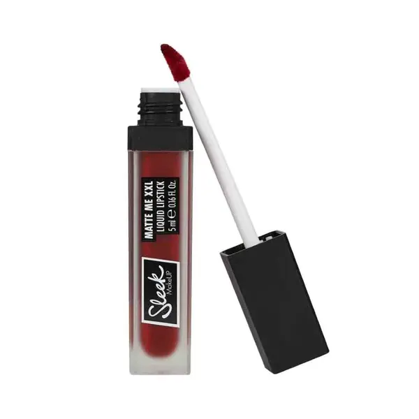 Ruj lichid mat SLEEK MakeUP Matte Me XXL Left on Red