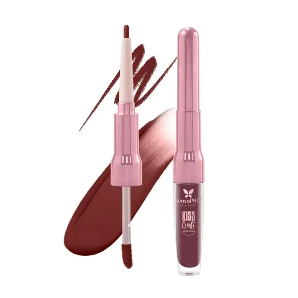 Ruj lichid si creion de buze 2in1 Kiss Craft SensoPRO Milano, Heat