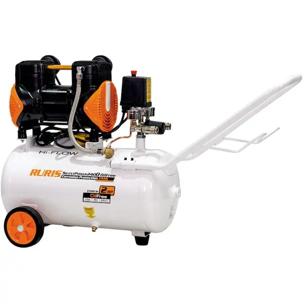 Ruris Compresor aer RURIS Silent Power 2400 OilFree, 1500W/ 2CP, 24 L, 236 l/min, 8 bar