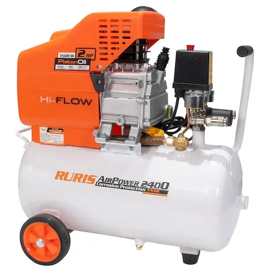 Ruris Compresor de aer Ruris AirPower 2400, 1500 W, 24L, 8 bar, 180 L/min