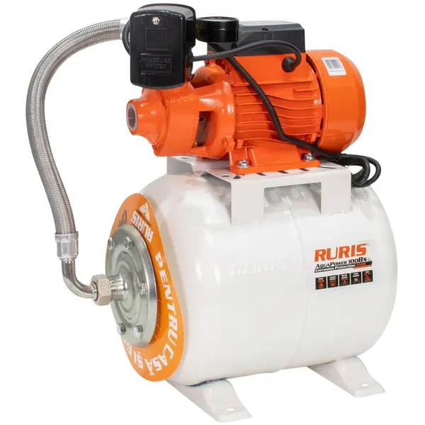 Ruris Hidrofor Ruris Aquapower 1008S, 750 W, 19 l, debit 46 l/min, refulare 45 m inaltime refulare, 9 m adancime absorbtie