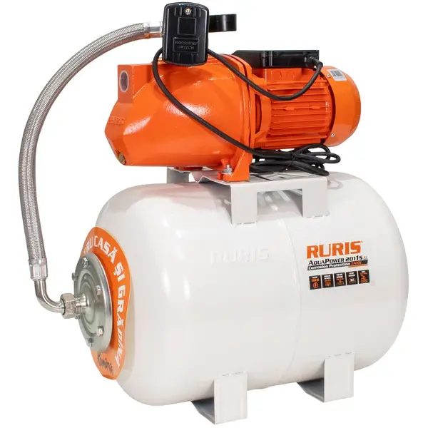 Ruris Hidrofor Ruris Aquapower 2011S, 1100 W, 50 l, debit 58 l/min, refulare 55 m inaltime refulare, 9 m adancime absorbtie