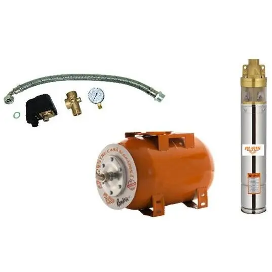 Ruris Kit pompa, hidrofor Dunarea 24, 750 W, corp inox