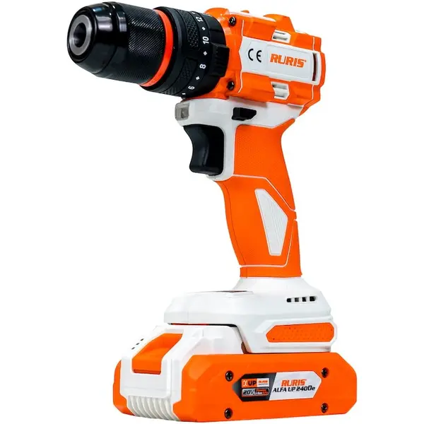 Ruris Masina de gaurit si insurubat Ruris RMX 1360, 20 V, 2 Ah, 2 viteze, motor fara perii, 60 Nm, acumulator, incarcator