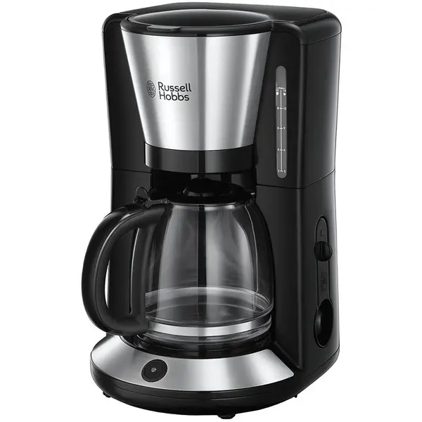 Russell hobbs Cafetiera Russell Hobbs 24010-56, 1000 W, 1.25 l, 10 cesti, Negru/Argintiu