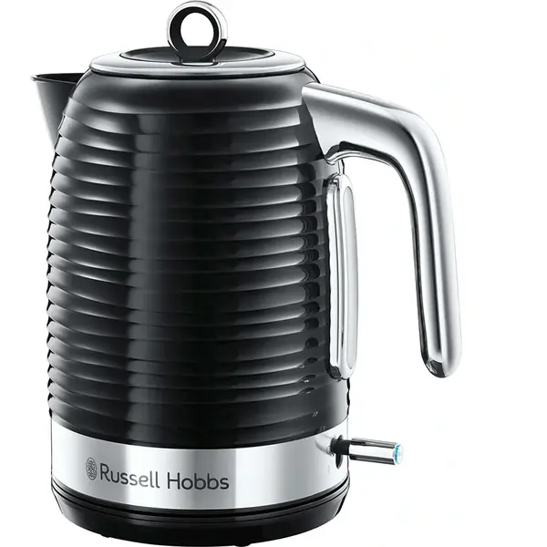 Russell hobbs Fierbator Russell Hobbs Inspire Black 24361-70, 2400 W, 1.7 l, Fierbere rapida, Negru/Inox