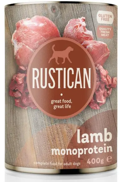 RUSTICAN Monoproteic Miel, hrană monoproteică la conservă 400g