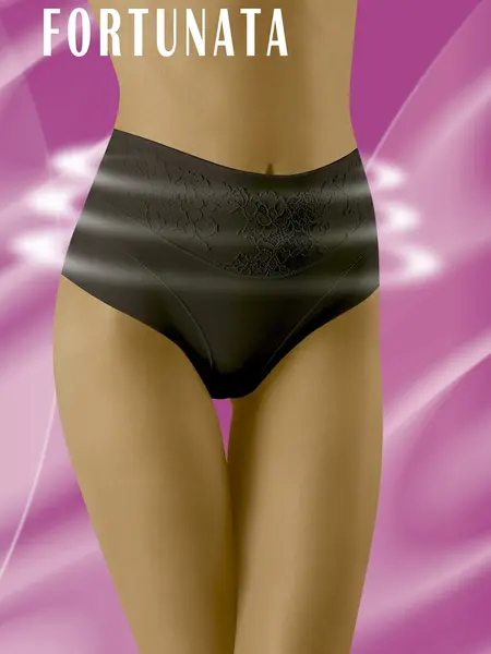 S - Chilot modelator cu dantela Fortunata Negru