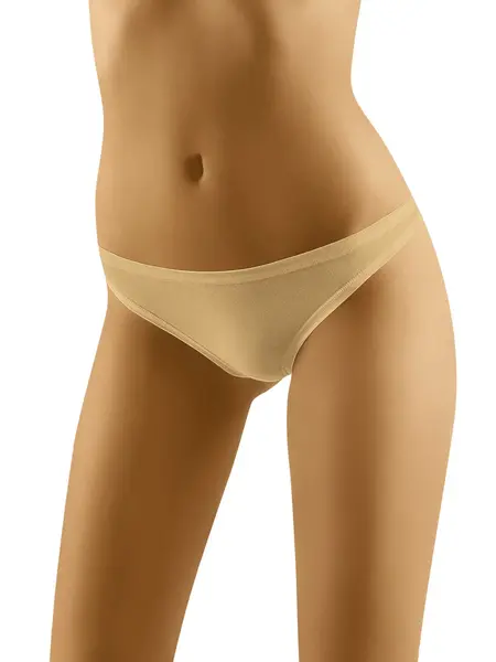 S - Chilot tanga din bumbac Simple Soft Bej