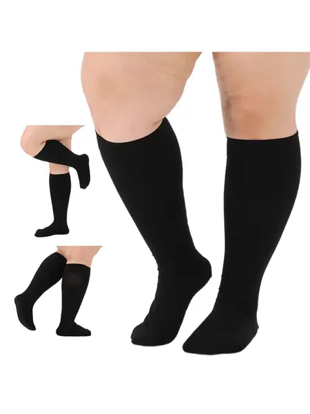 S - Ciorapi Compresivi Medicali Soxly Clasa I (15-21 mmHg) - Pana La Genunchi - Negru - Vârf Închis Ciorapi Compresivi Medicali Soxly Pana La Genunchi...