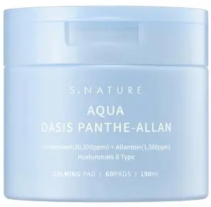 S.Nature Dischete tonice faciale Aqua Oasis Panthe-Allan, 60 bucăți