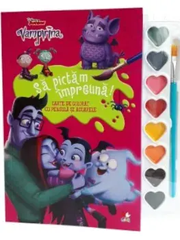 Sa pictam impreuna! Carte de colorat cu pensula si acuarele. Vampirina/***