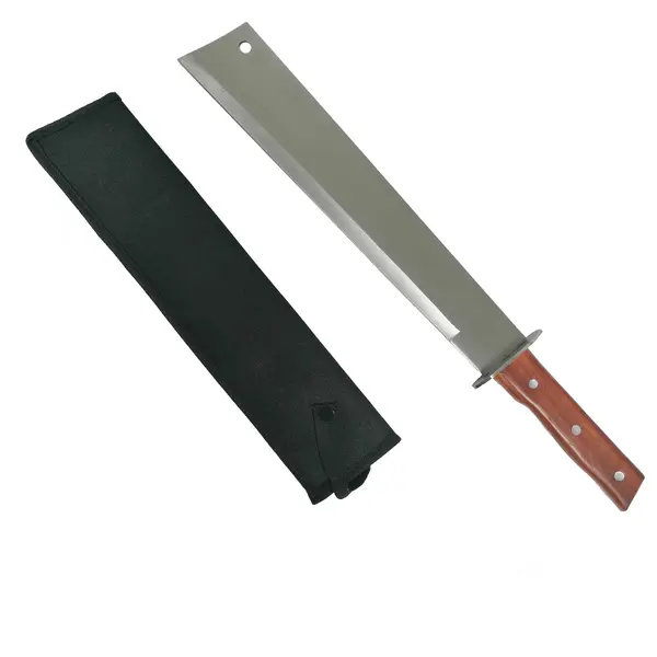 Sabie de vanatoare DEPOX , otel inoxidabil, argintiu, Wood Blade, 70 cm