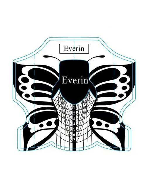 Sabloane Unghii Profesionale Everin rola 500buc. U14 - U14