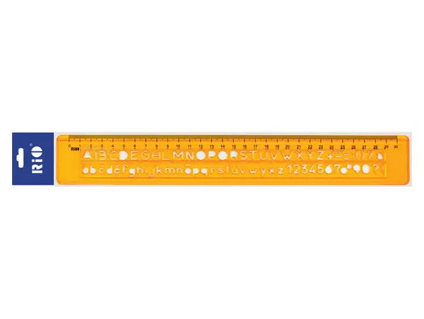 Sablon 30 cm pentru litere si cifre drepte, Rio