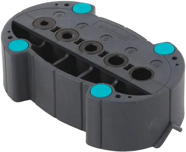 Șablon de marcare pentru găuri după dimensiuni Wolfcraft - Ø4-10 mm